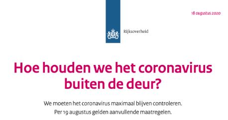 Houd corona buiten de deur